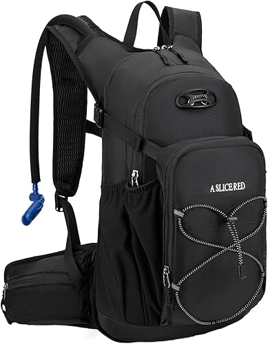 Mochila de hidratación, mochila de agua para senderismo con vejiga de agua de 3 L, paquete de hidratación aislada, ligera, hidropack ideal para