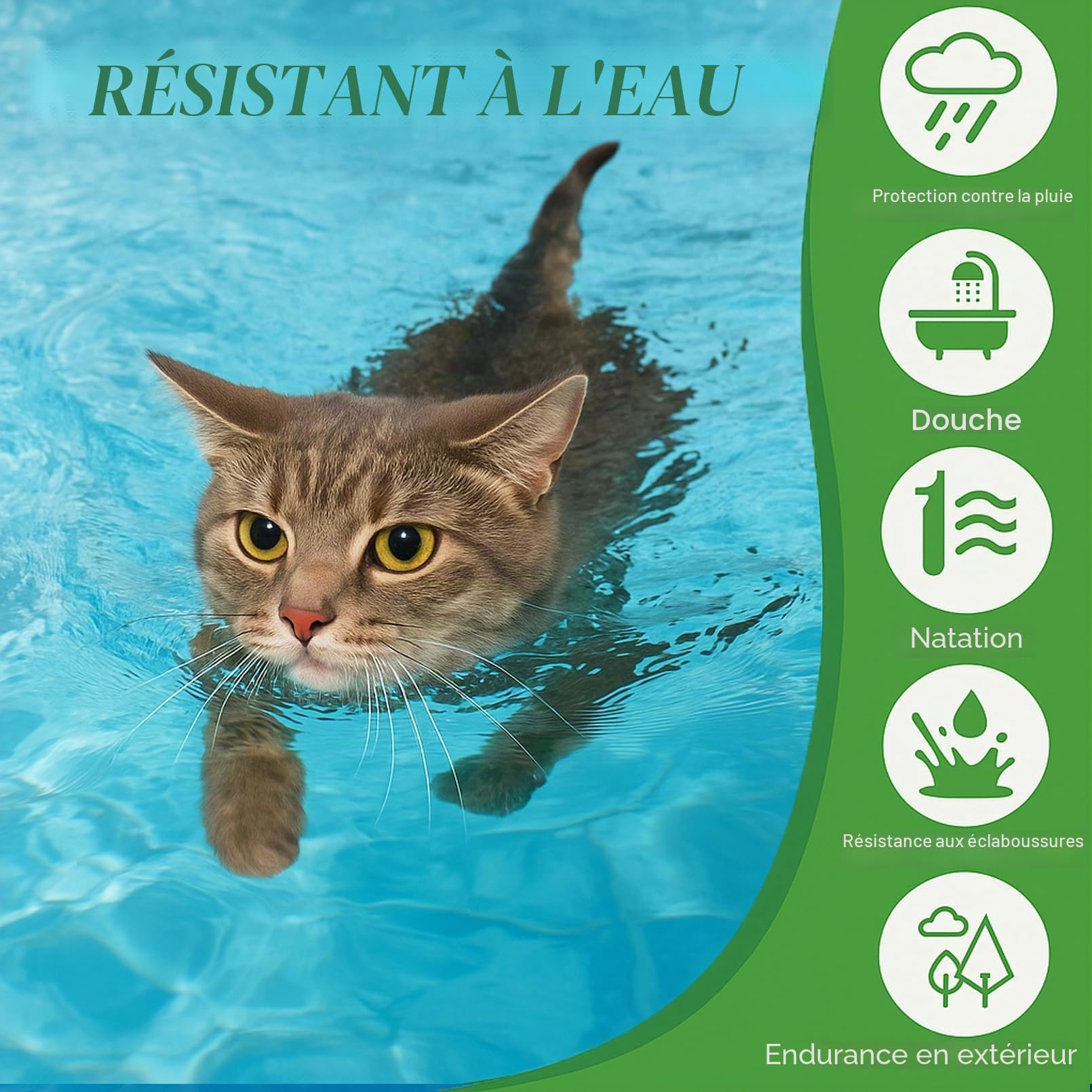 Lot de 2 Colliers pour Chat, Protection de 16 Mois, Prévention des Infections, Huiles Essentielles Naturelles, Collier Ajustable Étanche, Sécurité et Confort pour Chats de Plus de 7 Semaines