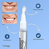 Vista 2 de Swissker by Swissklip ShinePen - Bolígrafo blanqueador de dientes de resultados instantáneos, seguro para esmalte con sabor a menta, fácil de usar