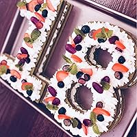 Vista 5 de Moldes de plantillas de números de 0 a 8 pulgadas, para hacer pasteles con números arábigos, rellenos decorativos, herramientas para hornear