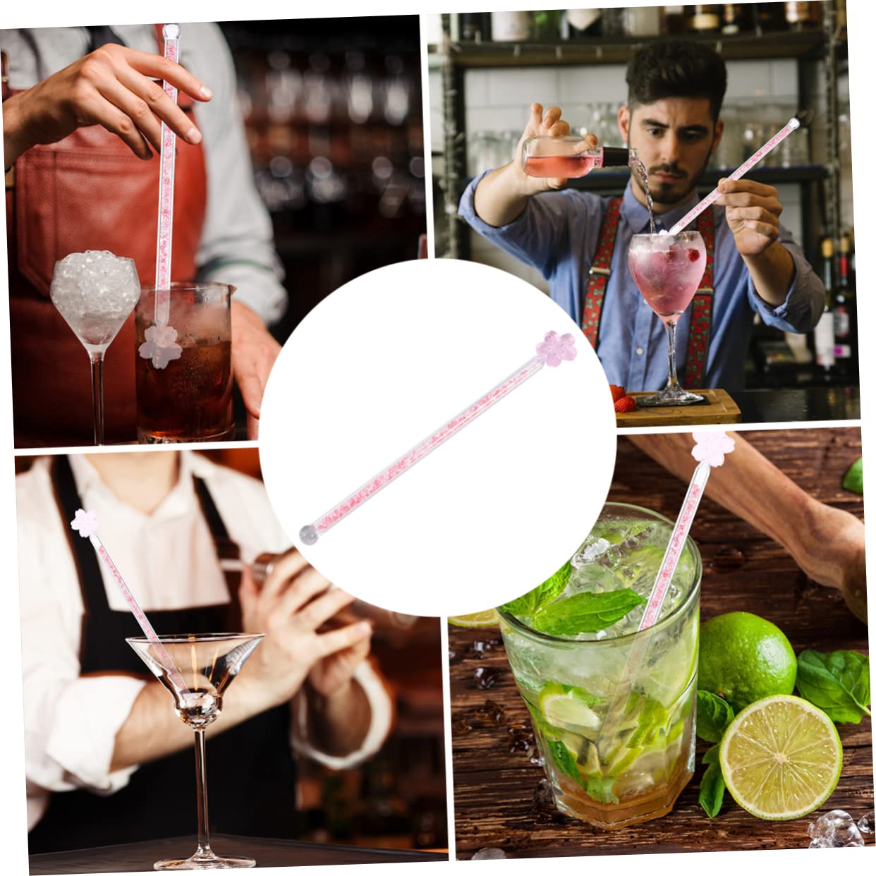 VALICLUD Creative Stirrer Shiny Stirring Stick for Home Bar Shop More Friends Unique Drink Mixer
