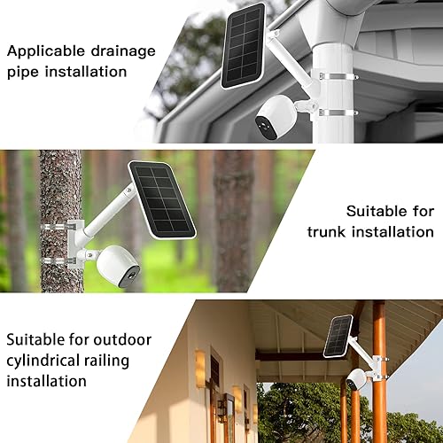 Miniatura 2 de Soporte de montaje de poste 2 en 1 para panel solar ArloArlo Pro 3Arlo Ultra1&2Arlo EssentialArlo Pro 4eufyCam Accesorios de montaje al aire libre