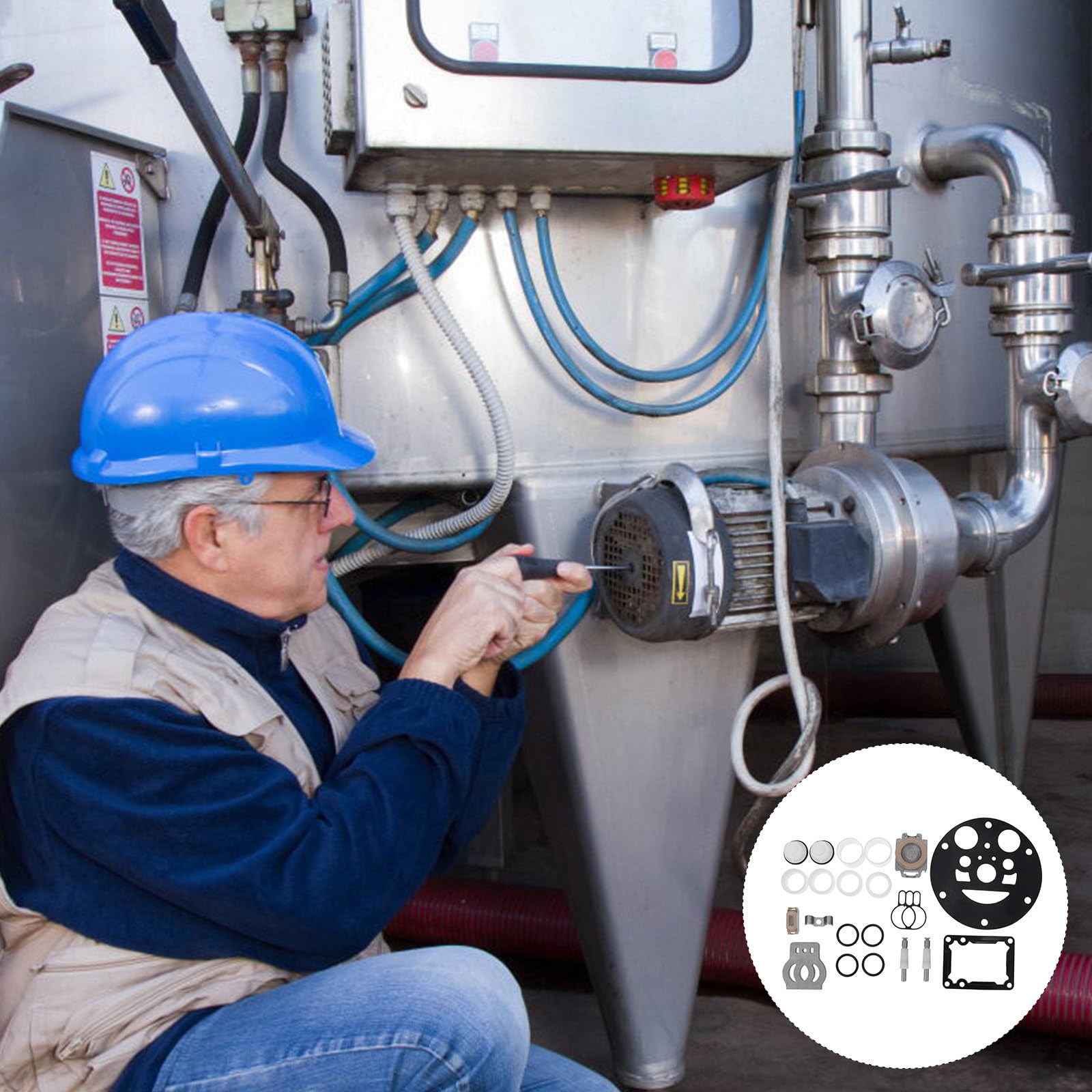 Ersatzteile für Membranpumpen Reparaturset für Luftmembranpumpen