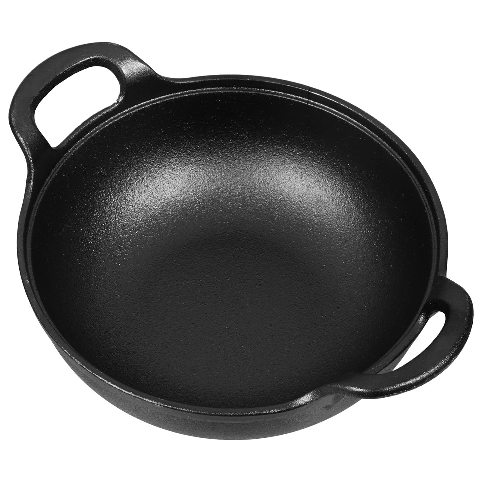 Hierro Fundido Cazuela y Shabu para Estofado Negra Redonda