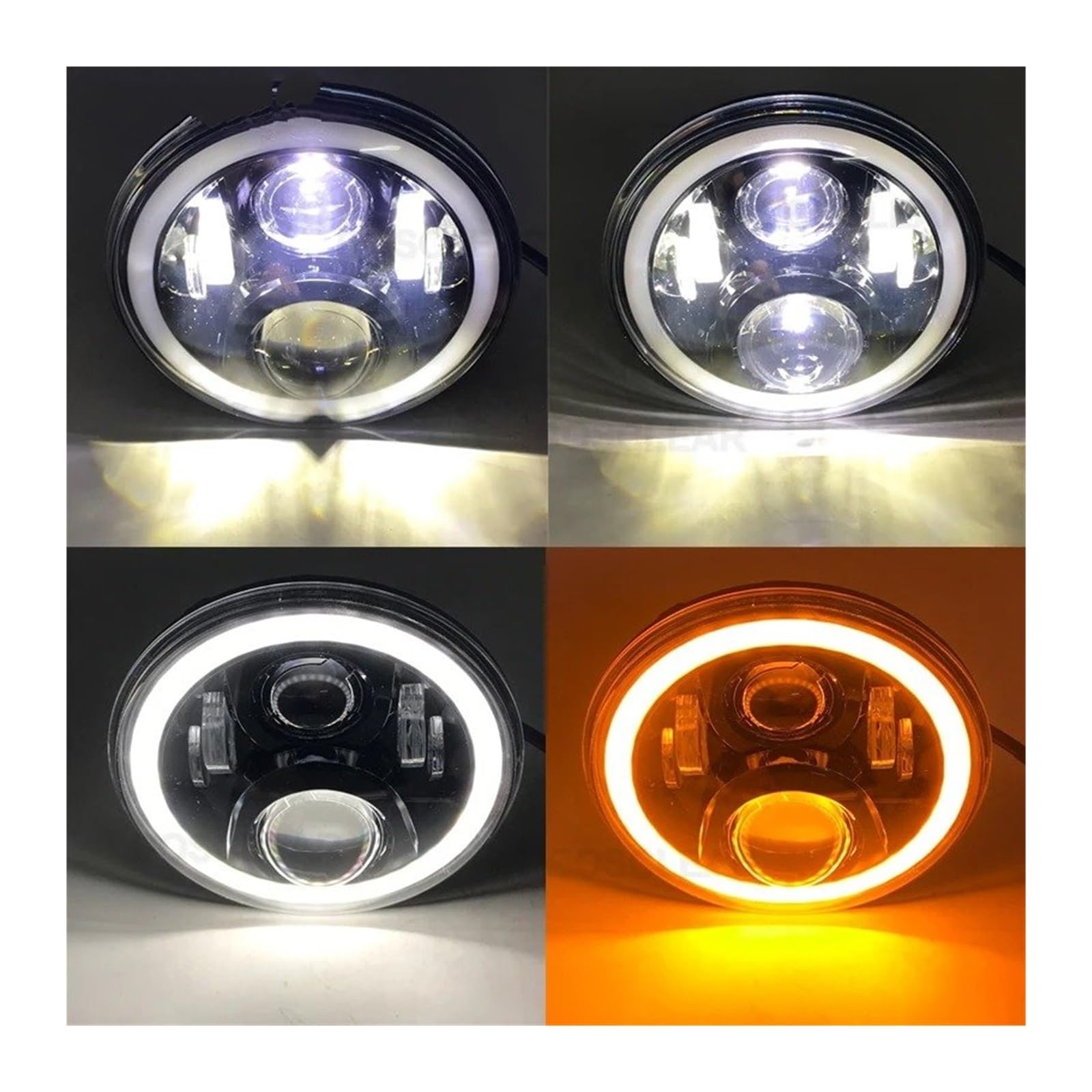 Fari Anteriori Fari A LED Da 7 Pollici Per Suzuki Per Samurai Faro Proiettore(2piece 60w black 1)