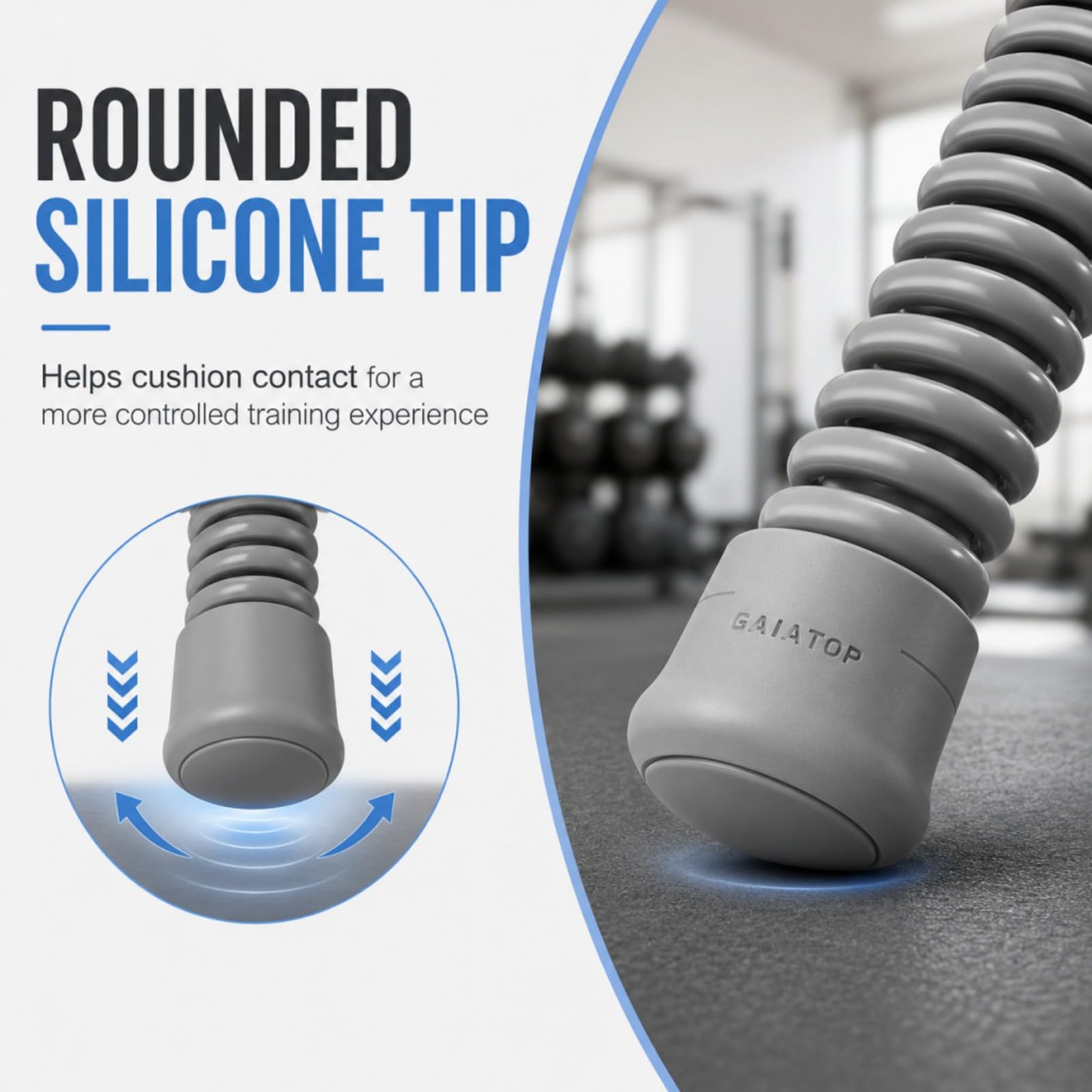 Corde de Combat sans Fil, Corde Musculation Réglable avec Poignée Antidérapante pour HIIT, Entraînement Complet du Corps, Home Gym