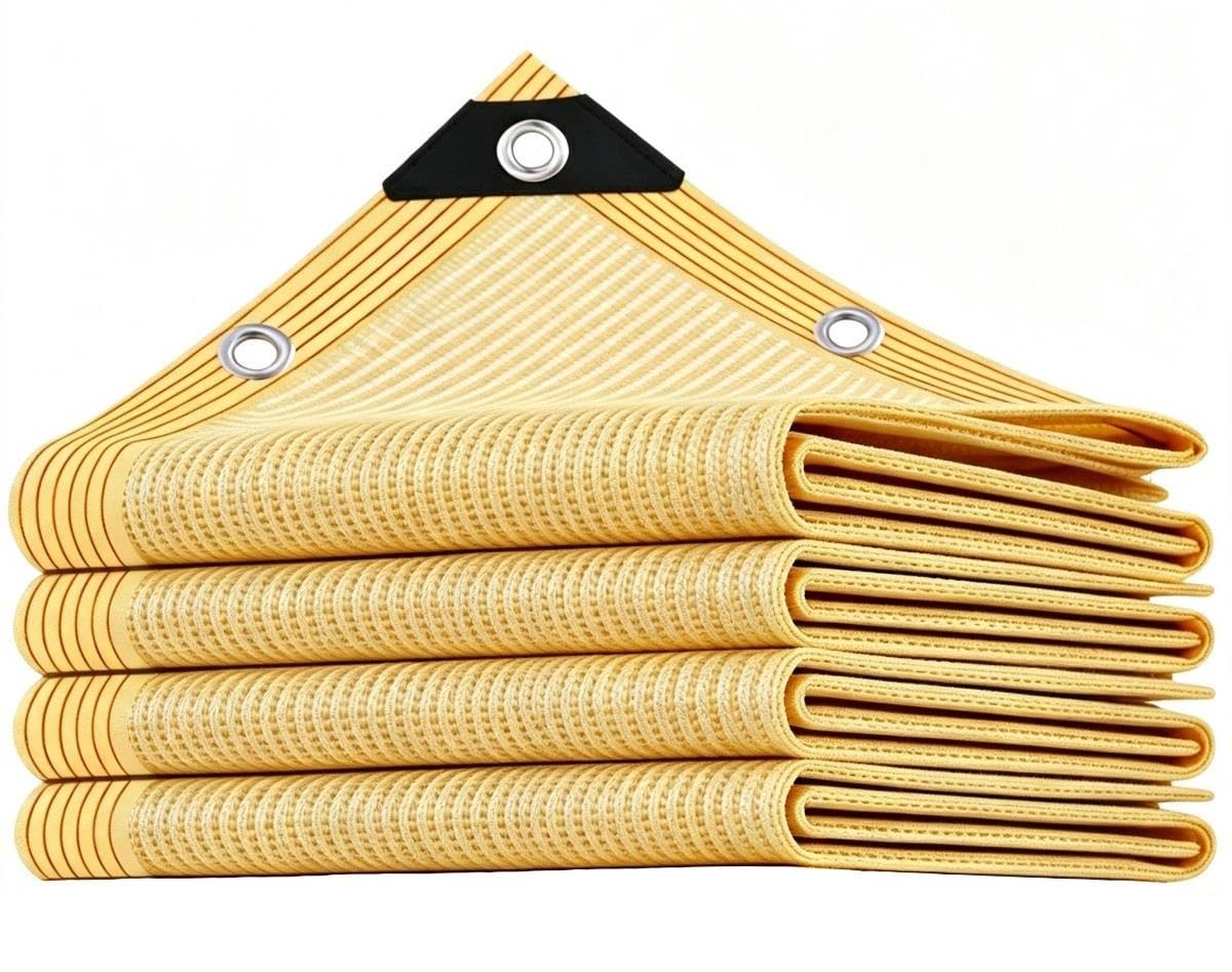 Tenda da Sole Parasole, con Protezione UV al 95%, Impermeabile, Resistente al Vento e agli Strappi, a Forma Rettangolare, Personalizzabile(4x10m)