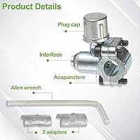 Vista 4 de BPV-31 Kit de válvula de perforación de válvula de grifo para refrigerador es adecuado para fundas universales de tarjetas de refrigerador de 1/4
