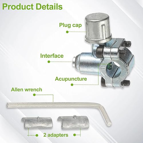 Miniatura 4 de BPV-31 Kit de válvula de perforación de válvula de grifo para refrigerador es adecuado para fundas universales de tarjetas de refrigerador de 14