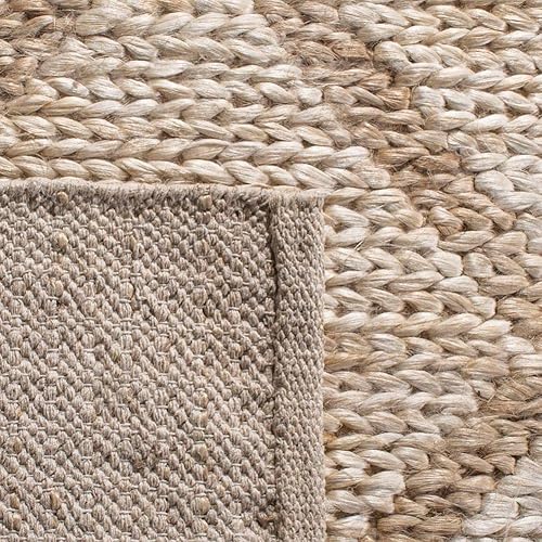 Miniatura 7 de Safavieh Kilim Collection - Alfombra de área de 8 x 10 pies, natural y beige, yute marroquí hecho a mano, ideal para zonas de alto tráfico en sala