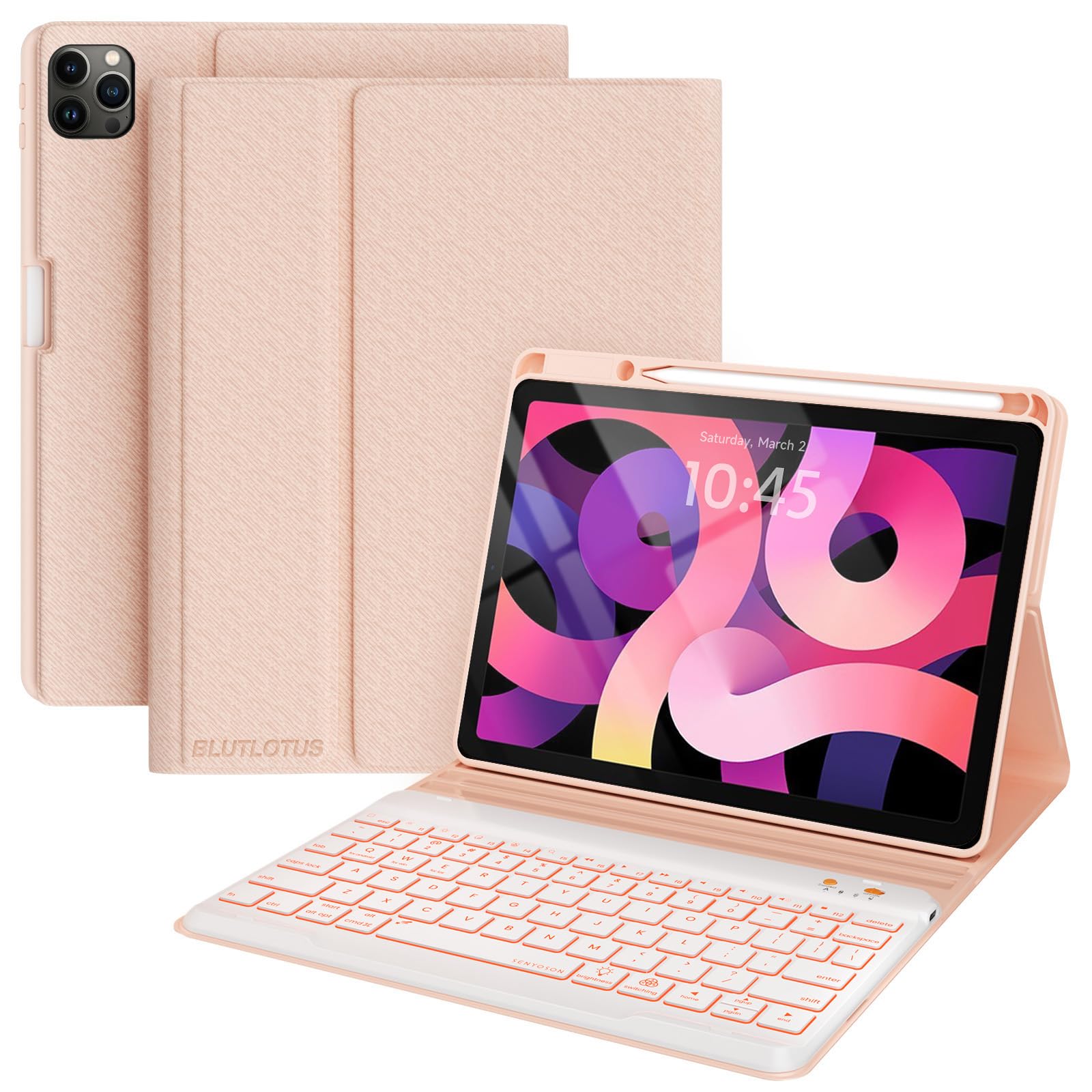 【SIM対応】iPad Air4&Magic Keyboard&Pencil2 Keyboard Case for iPad Air 6th/5th/4th Gen 10.9 Inch with