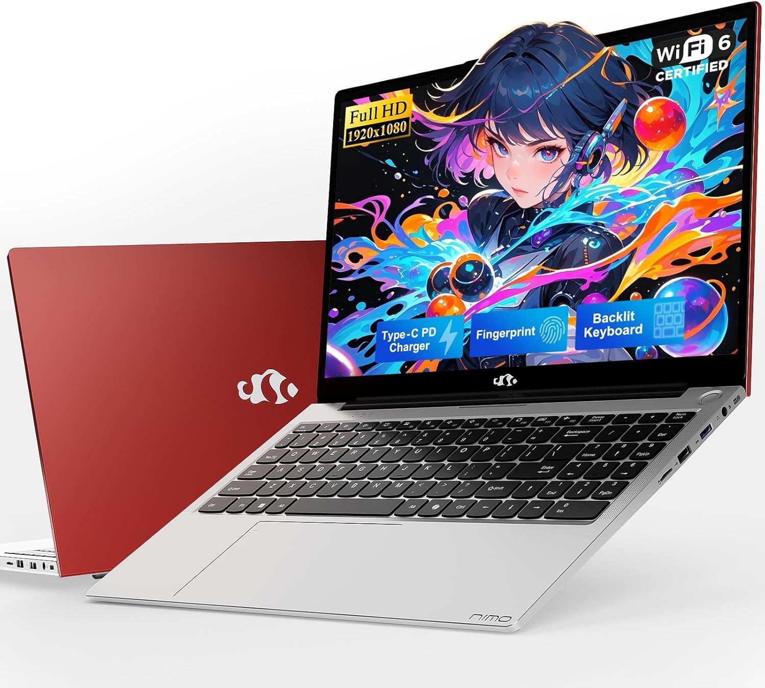 NIMO 15.6 Inch FHD Student Laptop