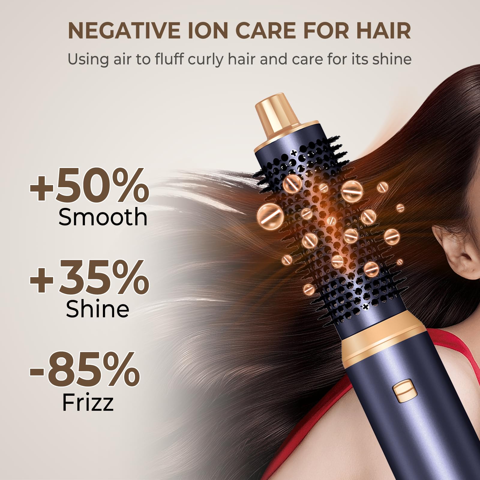 UKLISS Pro Airstyler 5 en 1, juego de cepillo para secador de pelo, color