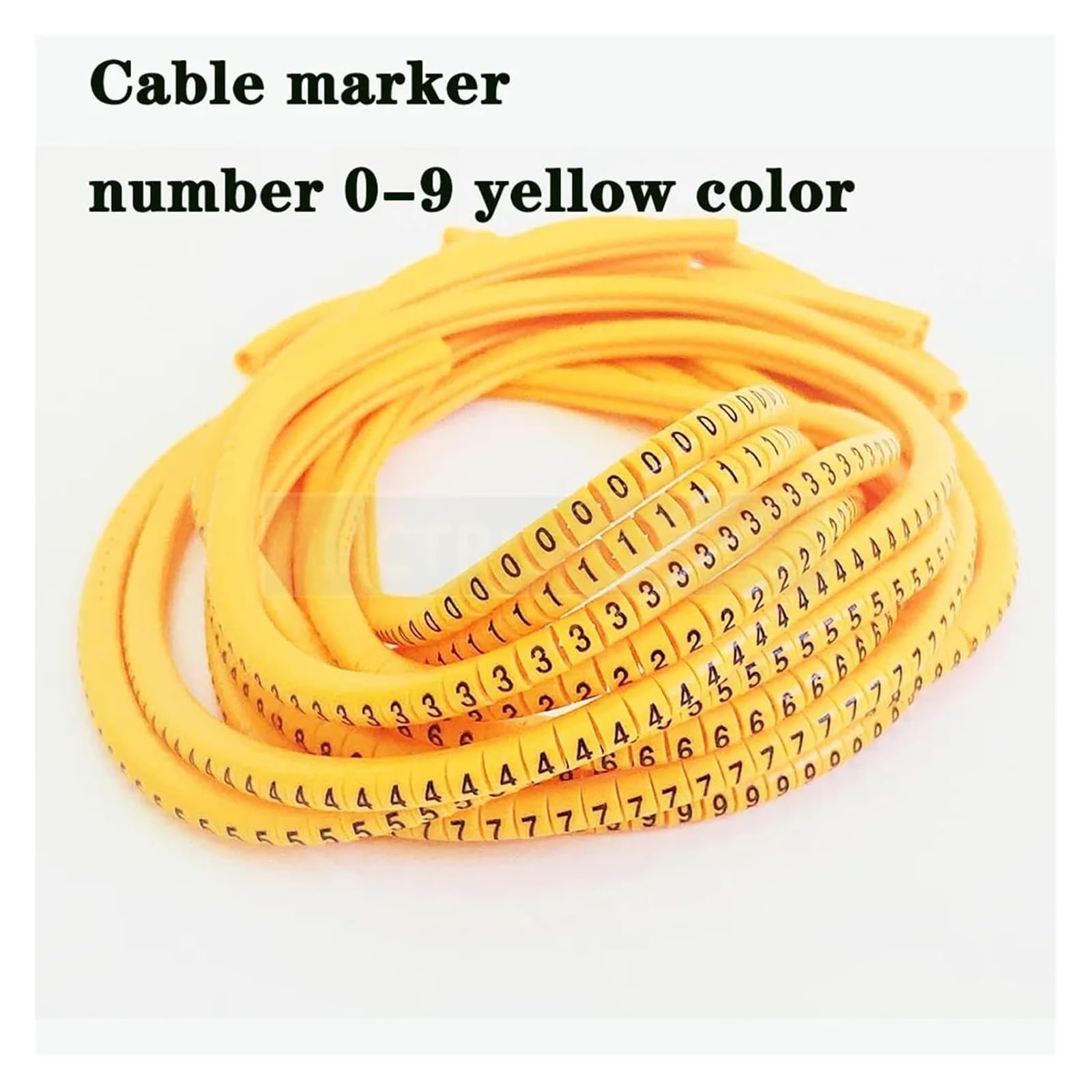 Etichettatura cavi, Etichetta for cavi EC-0 EC-1 500 pezzi Numero di contrassegno da 0 a 9 Etichette colorate for in ​​PVC isolante 2,5 mm²(Ec 0 150pcs 0 9)