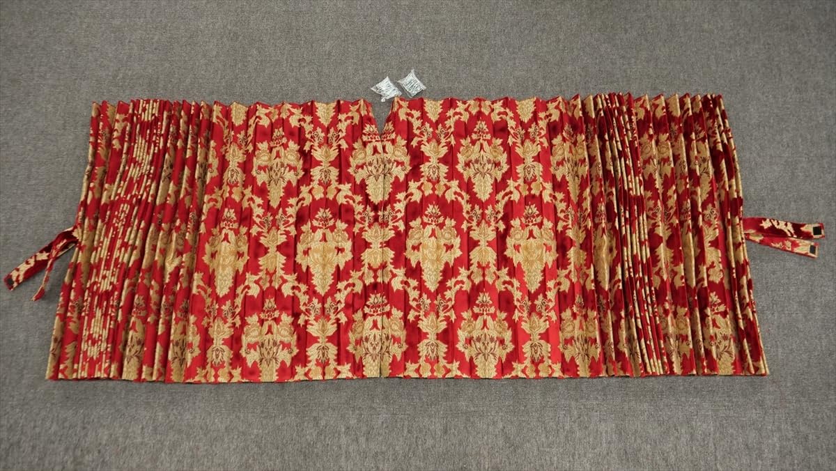 仮眠カーテン　トラック　オスカー　レッド　裏地有り(ブラック)　新品 仮眠カーテン トラック オスカー レッド 裏地有り(ブラック