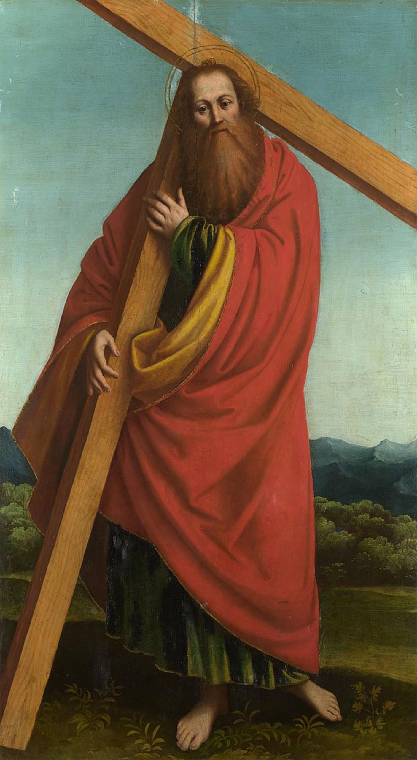 ARTXLXXBN Famous Print Painting Colorful Art Print Saint Andrew by Famous Artist Canvas Art Decorations for Home Decor 60x90cm