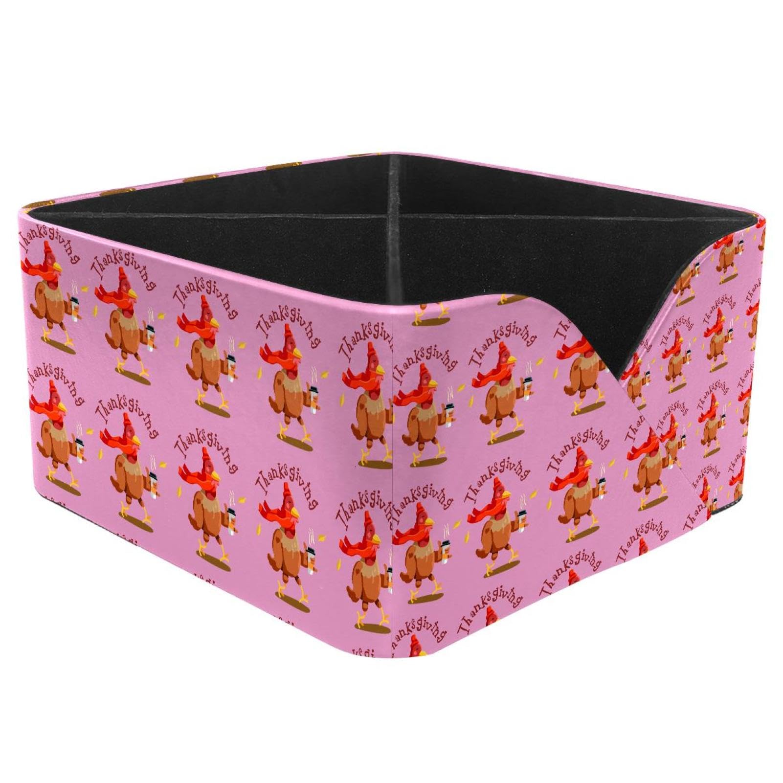 KengjuTesu Turkey Desktop Organizer Pen Holder, Rectangular Pencil Cup for Office, Study and Makeup Stations
