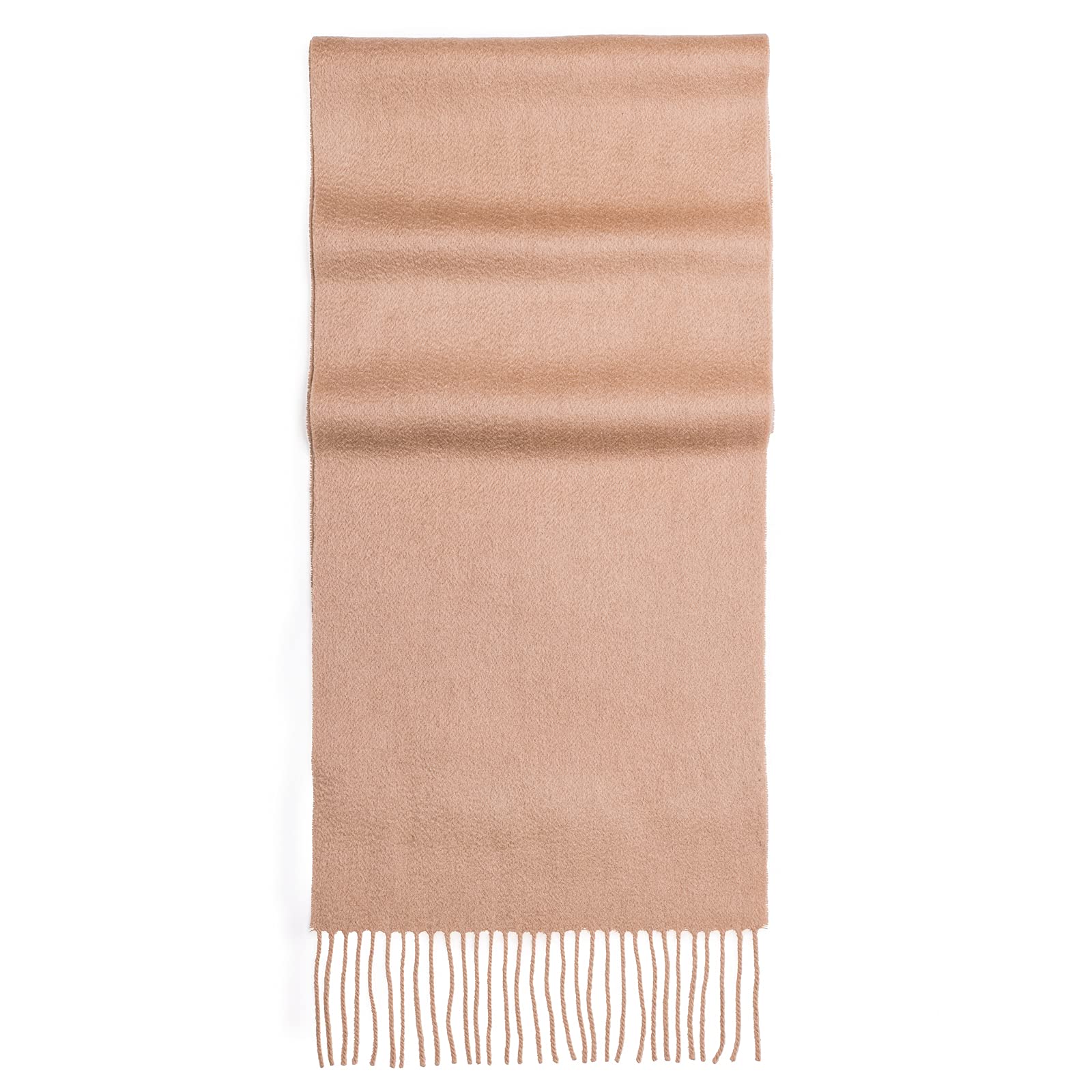 Mooilo - 100% pures Kaschmir - Luxury Fashion, Schals, Herrenmode, Cashmere, Schal, Kaschmirschal, beige, 30 cm, Design, made in Germany (beige)