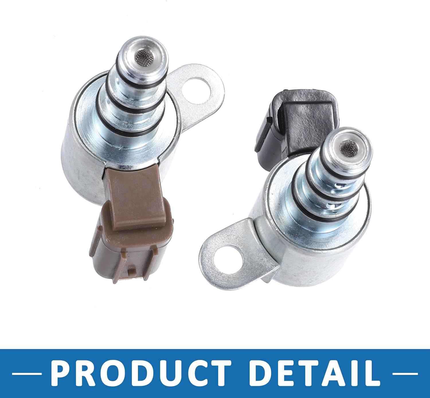 Transmission Shift Control Solenoid Kit 28400-P6H-013 28500-P6H-013 Solenoid Valve B&C for Honda Civic 2001-2005 (Set of 2)