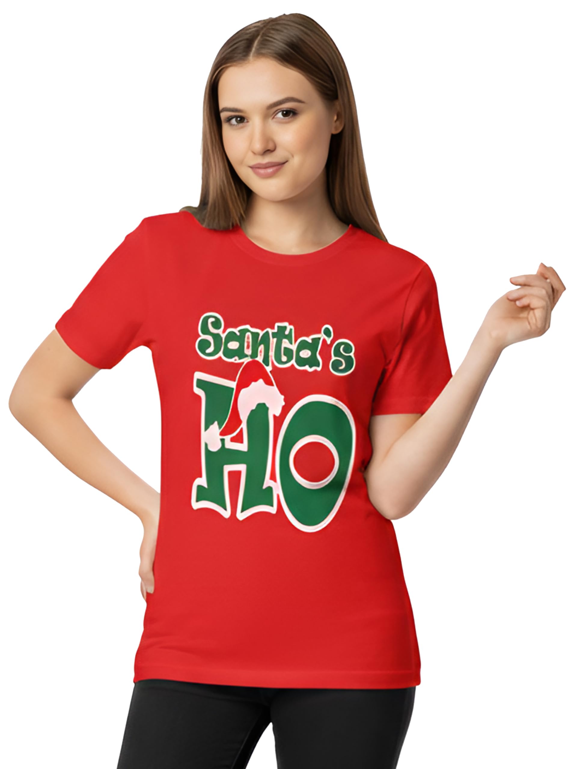 Love My Fashions Christmas Tshirts for Womens Xmas Party Shirts Festival Tshirts Snowmen Santa Fun Reindeer Jumpers