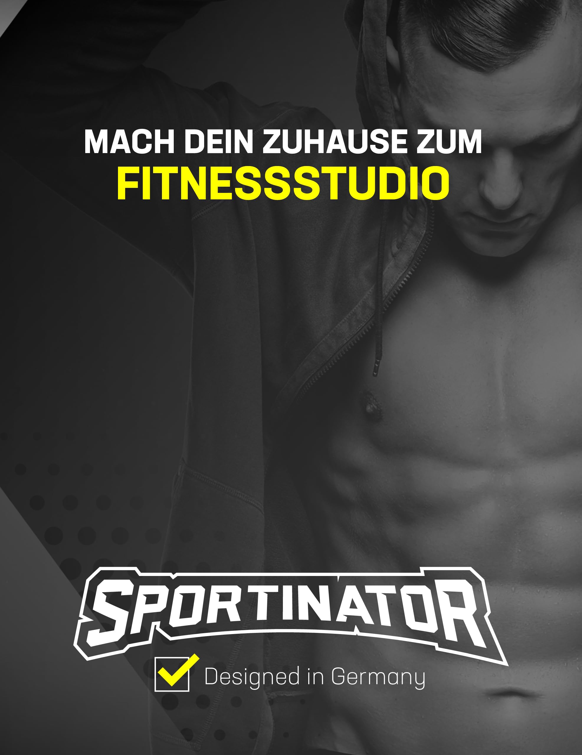 SPORTINATOR® Trainings Medizinball mit integrierten Griffen, mit Gewichtsangabe auf dem Ball, ideal für Kraft- und Konditionstraining | Gewicht von 3 kg bis 10 kg