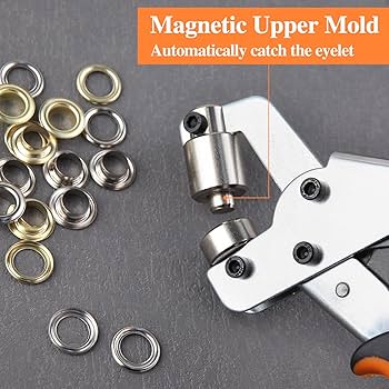 新品outil GILLET BUROS 150Pcs 1/2 Inch Grommet Tool Kit, Grommet Kit, Eyelet Kit