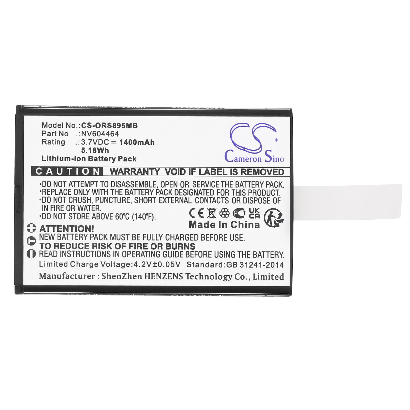 TECHTEK Batterie 1400mAh Compatible avec [Beurer] 952.10, by 110, JBY 100, pour [Lionelo] Babyline 8.1, pour [Beaba] Babyphone Audio Simply Zen+, pour [Oricom] Secure SC740, Secure SC895 remplace NV6