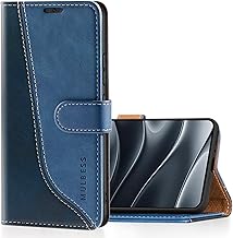 Mulbess Case for Xiaomi Redmi Note 14 5G, Leather Mobile Phone Case with Card Slot, Flip Case with Magnetic Closure, Stylish Diamond Blue