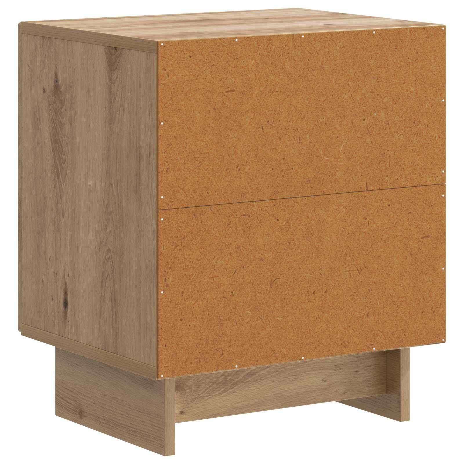 Madera vintage mesita de noche roble artisan 43 x 34 5 x 50 cm marrón