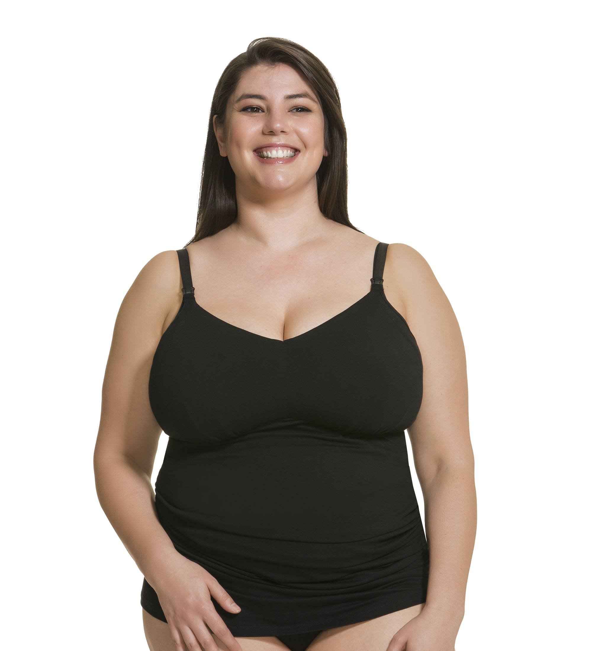 Cake MaternityWomen's Cake Maternity Women's Cotton Ice Cream Nursing Tank with Molded Cups (for US E-G Cups) Maternity Tank Top