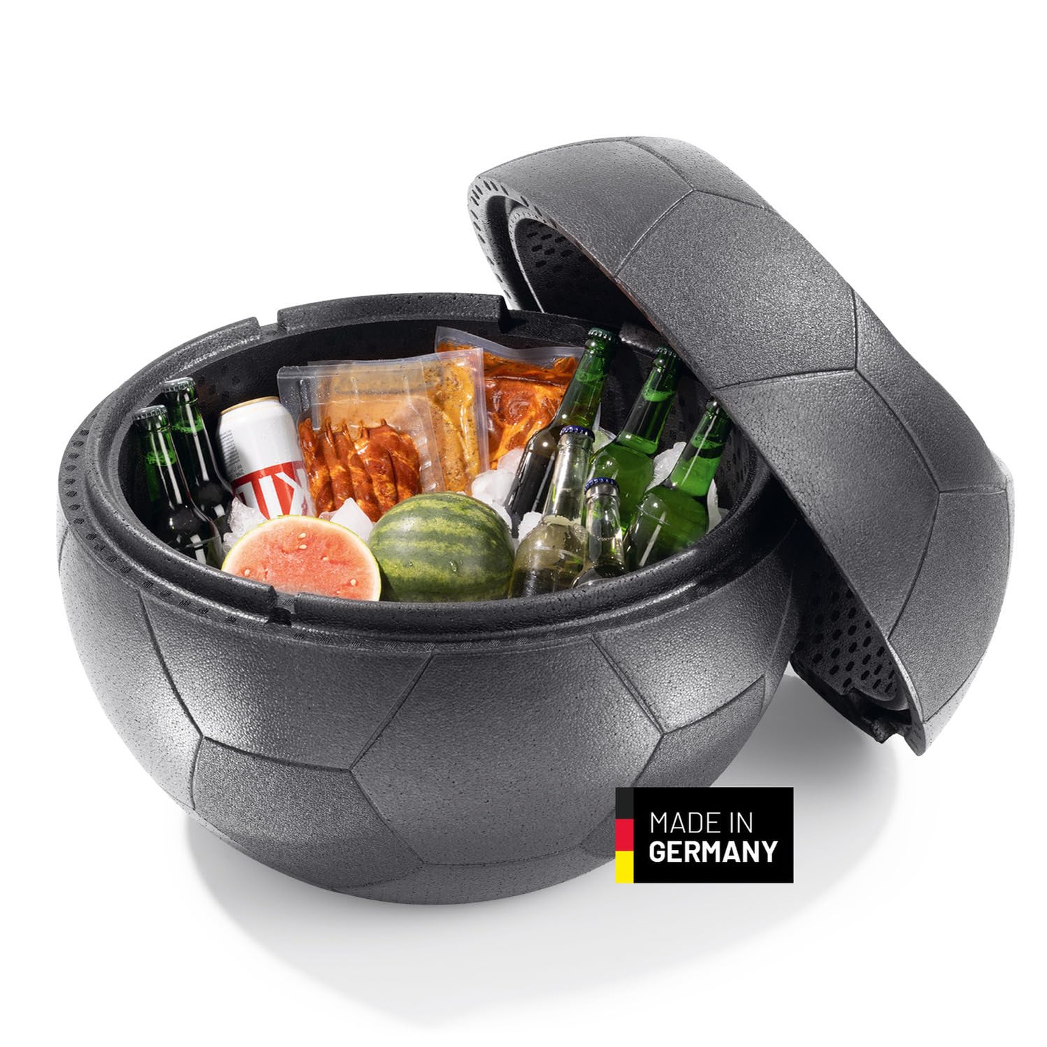 LUMALAND Glacière de Football avec Fonction siège 41 l pour Plus d'un Contenu de boîte à bière | Glacière Football pour l'intérieur et l'extérieur – Idéal pour Le Jardin et Le Balcon | Camping