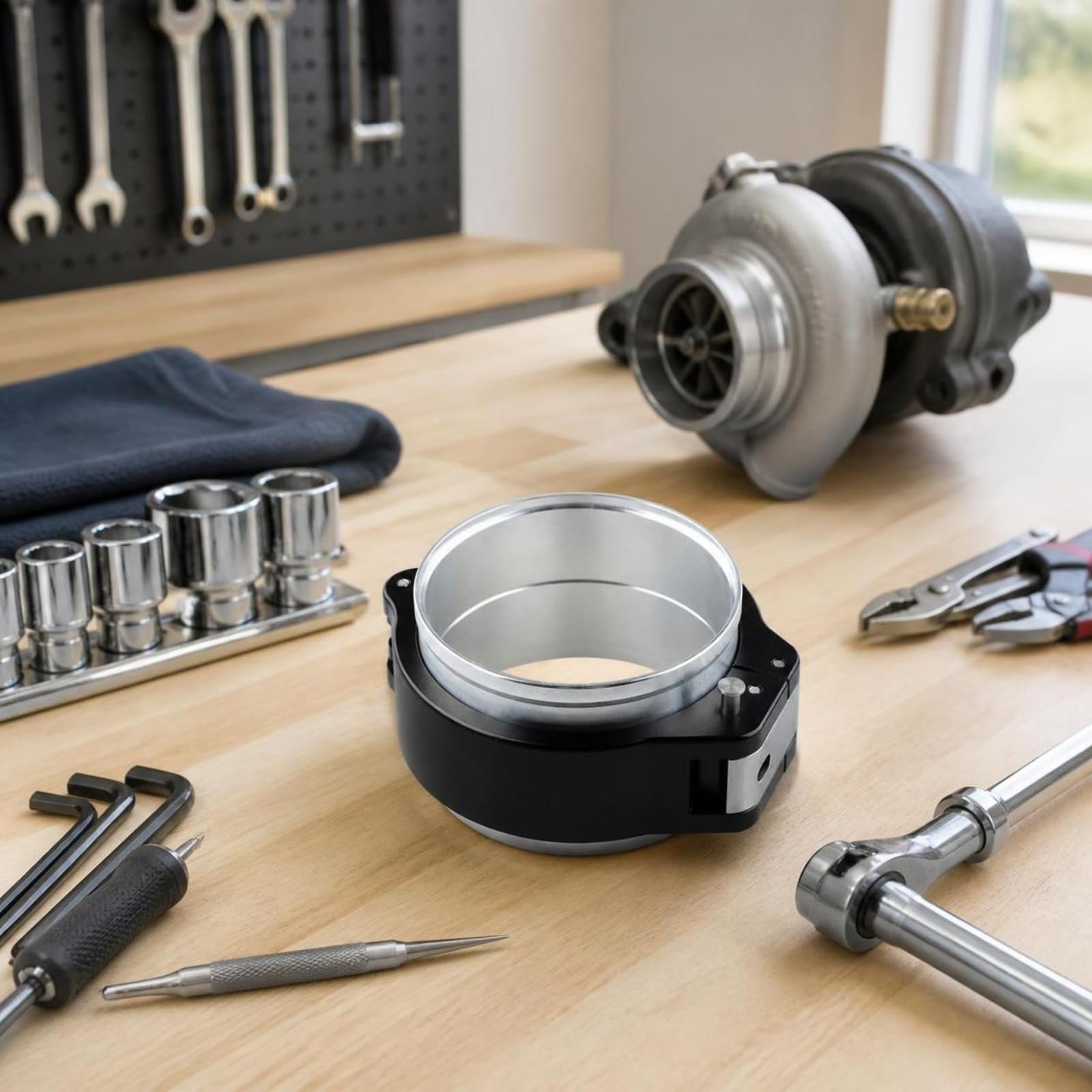 Selbstzentrierend Klemmring Robuste Aluminiumlegierung, hitzebeständig, Rohr, für Ladeluftkühler, Schrauber, 4 Zoll
