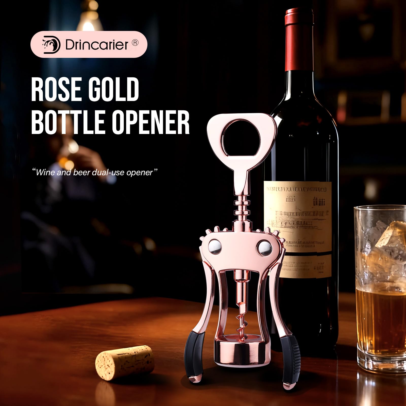 Premium Wing Corkscrew - Easy Wine Opening -3