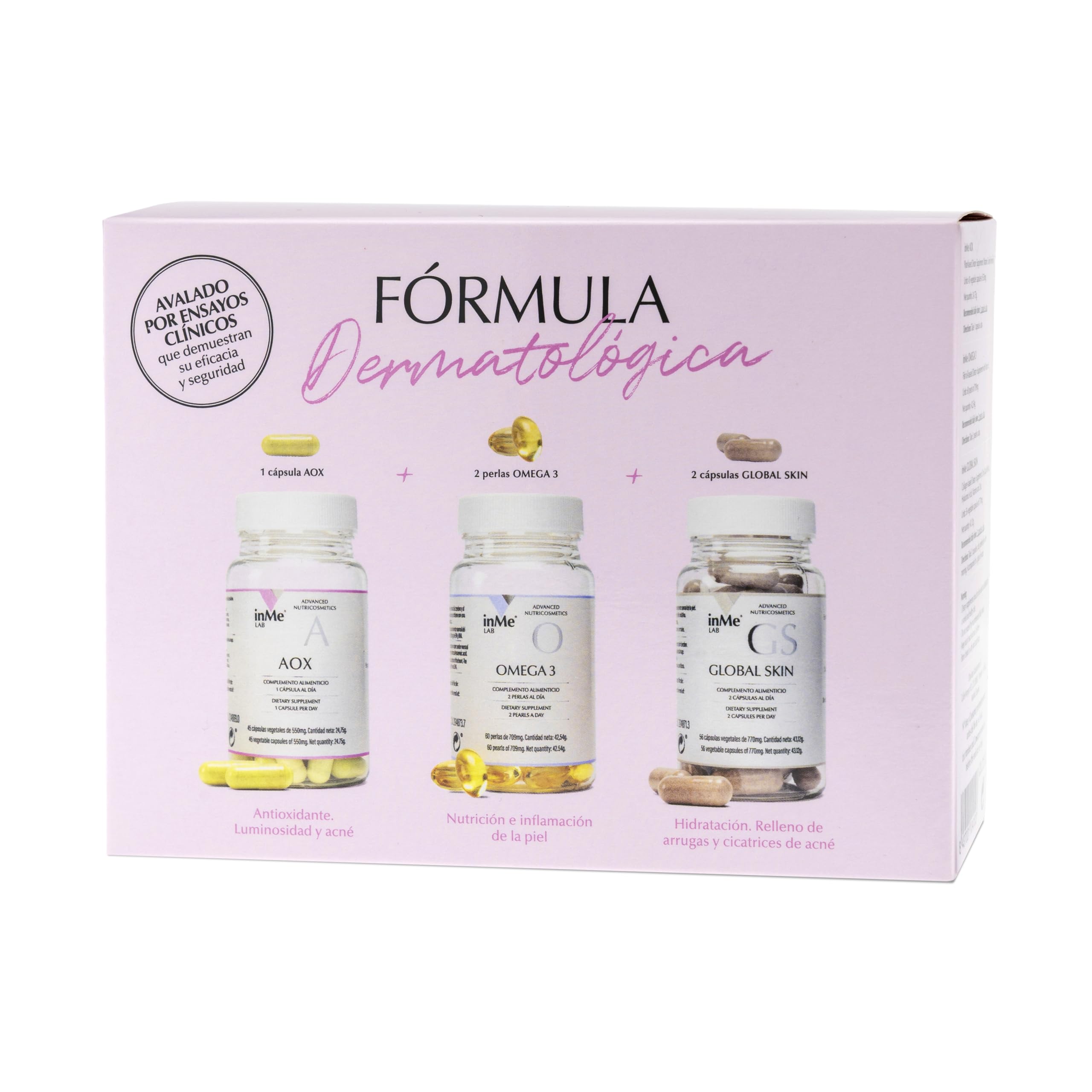 INME FÓRMULA DERMATOLÓGICA - inMe GLOBAL SKIN - OMEGA 3 - AOX