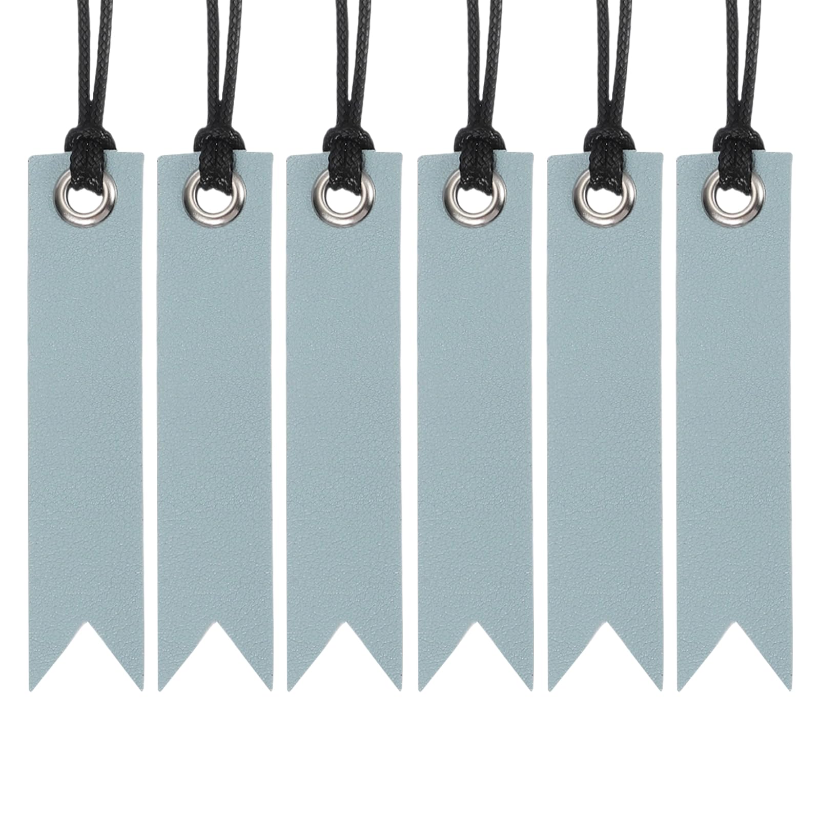 PATIKIL Bookmarks for Men, Grey Leather Book Marks Unique Pretty Bookmarks Book Accessories for Reading Women Men Book Lovers Planner, 6 Pcs