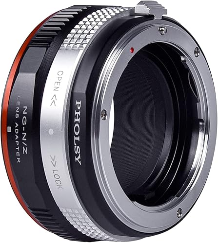 Miniatura 5 de PHOLSY FTZ - Adaptador de montaje de lente con anillo de control de apertura para lente Nikon F (tipo G) a cuerpo de cámara Nikon Z compatible con