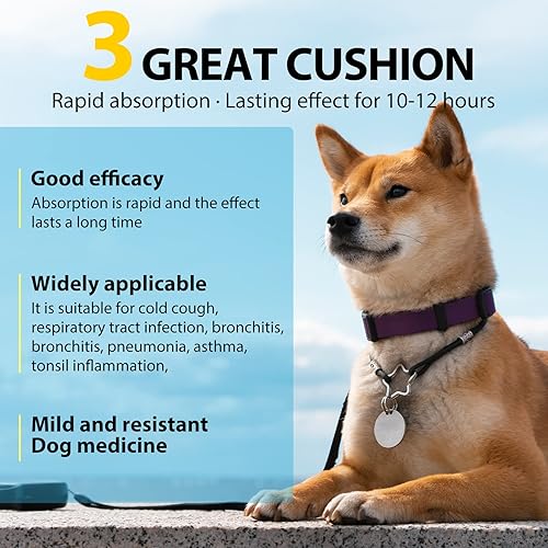 Miniatura 7 de SDJUFEI Tos de perrera para perros, 2.3 fl oz (2.0 fl oz), gotas de hierbas para todas las razas y tamaños, suplemento para la picazón de los
