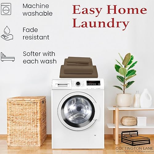 Miniatura 9 de Juego de sábanas divididas tamaño California King para camas ajustables, sábanas 100% algodón, juego de sábanas divididas de 5 piezas, sábanas