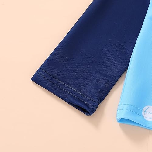 Miniatura 6 de Happy Town Trajes de baño para niños pequeños, traje de baño de manga larga, traje de baño de dos piezas, traje de baño, playa, verano (tiburón