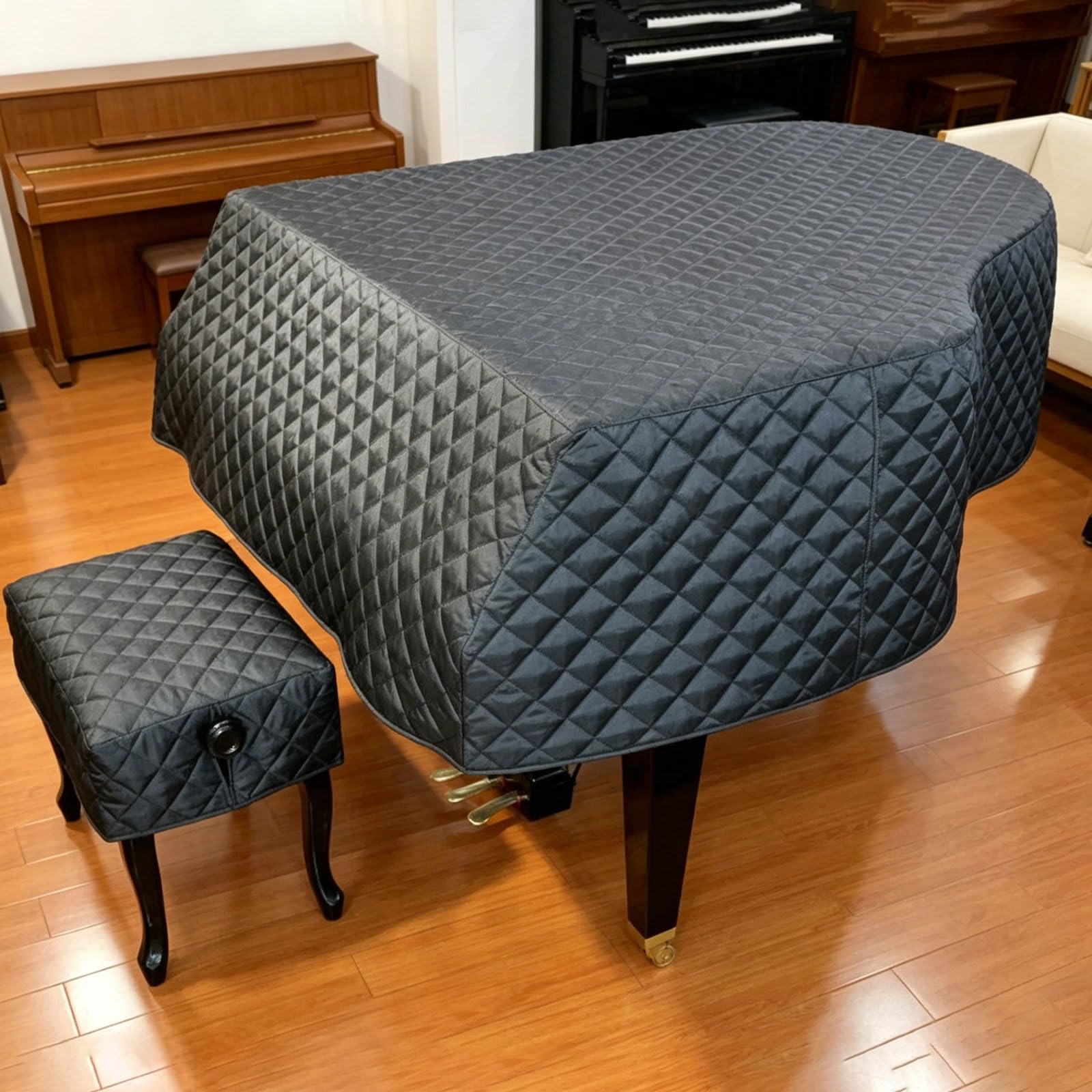 Copertura Decorativa per Pianoforte,Copertina Completa per Pianoforte,Copertura Protettiva per Pianoforte a Coda,Copertura per Pianoforte Verticale,per Pianoforte Verticale