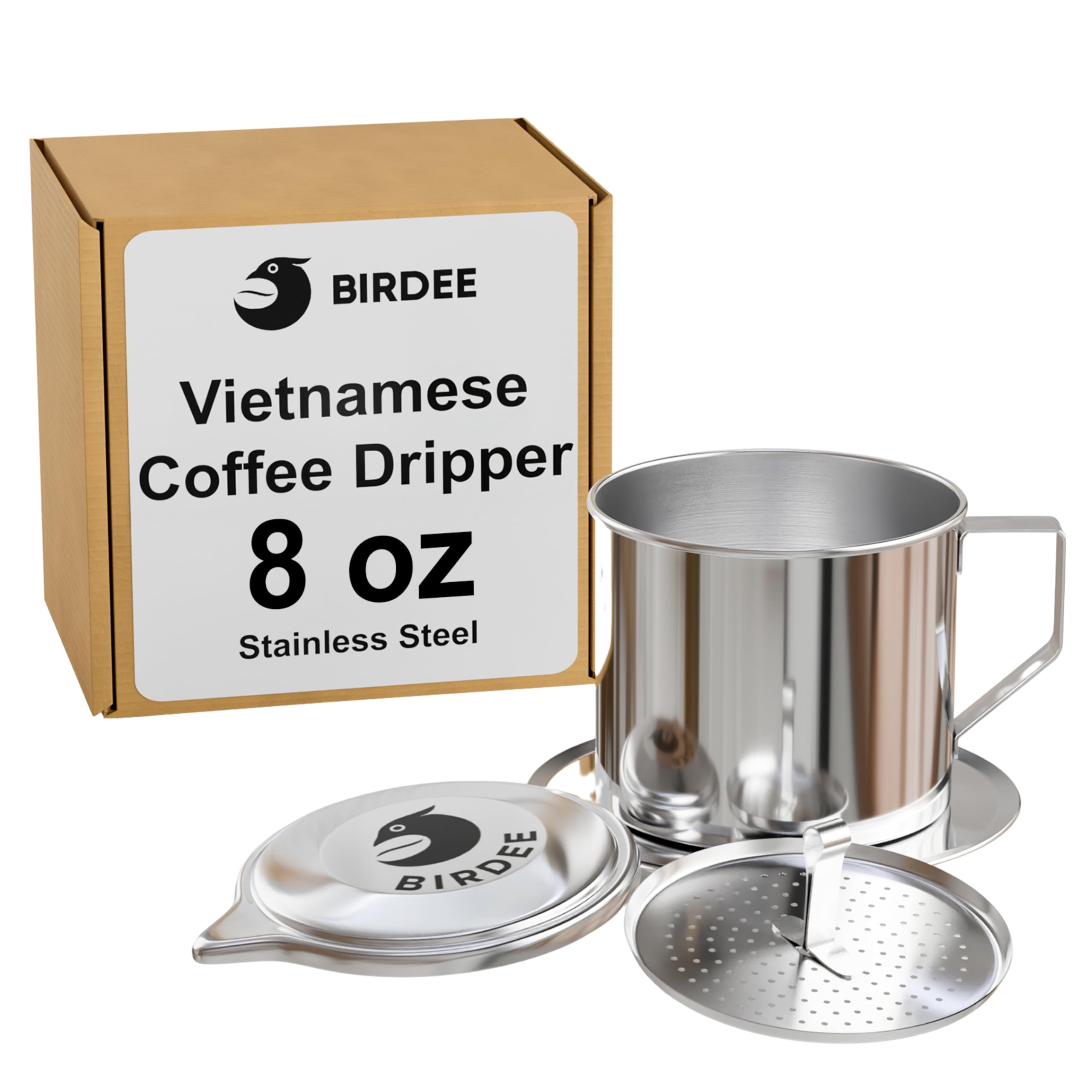 Authentic Vietnamese Coffee Phin Filter Press W/ Gravity Insert fit for office e