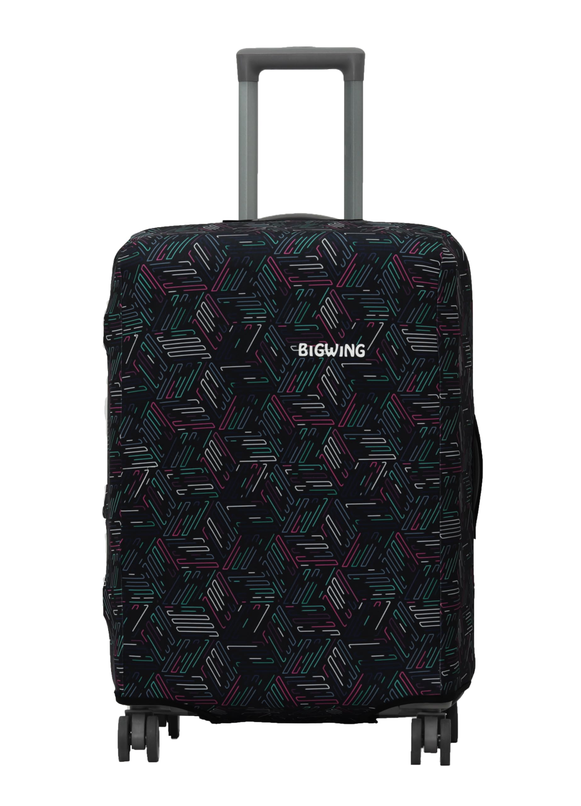 Protective Cover in Polyester Fabric with Abstract Print for | 24' Inch 65 cm Medium Size | Hard Luggage Trolley Bag Cover (Fits Only On Fiber - Plastic Trolley Bag)-image-45