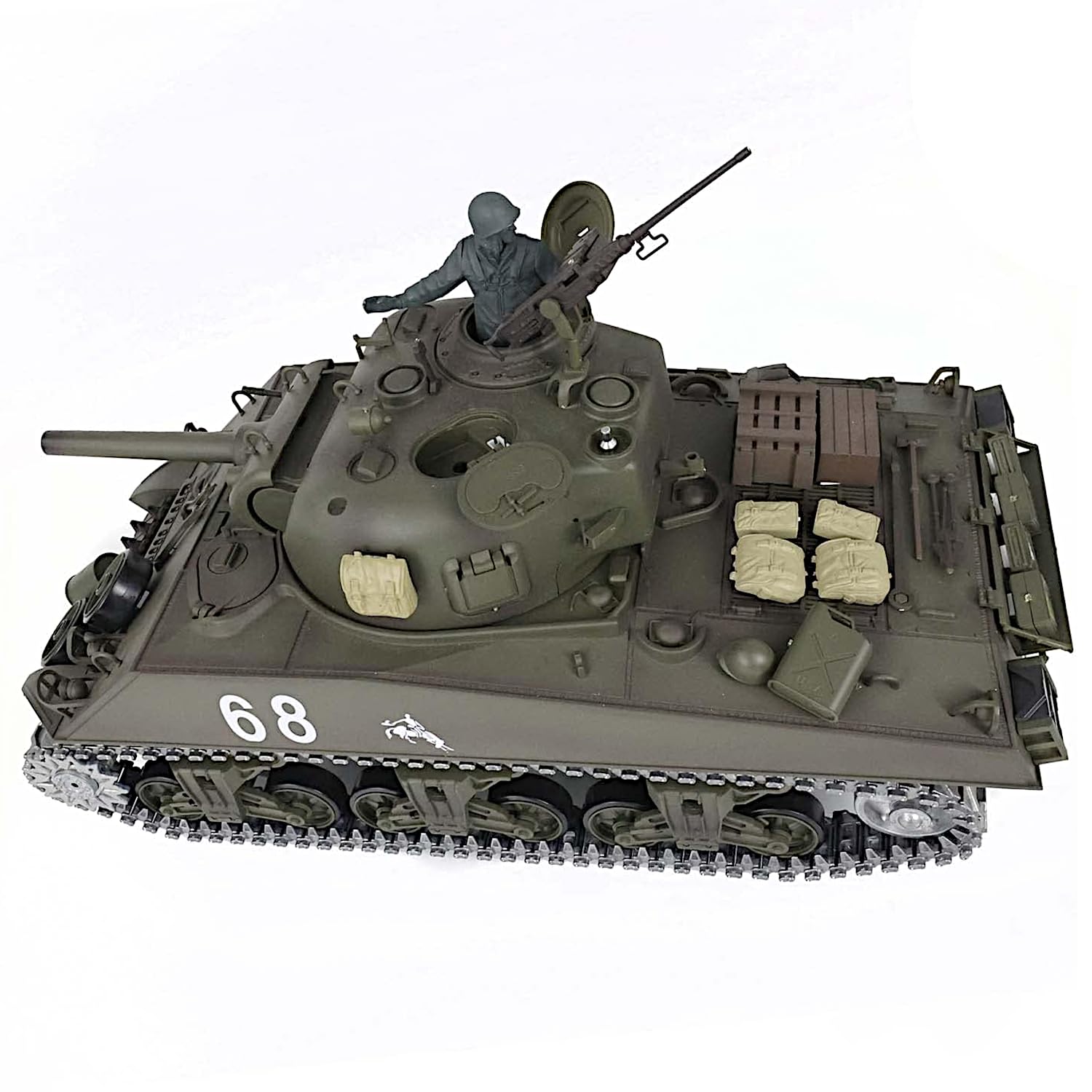 Amazon.com: POCO DIVO Sherman M4A3 US Army Tank, 1/16 RTR RC