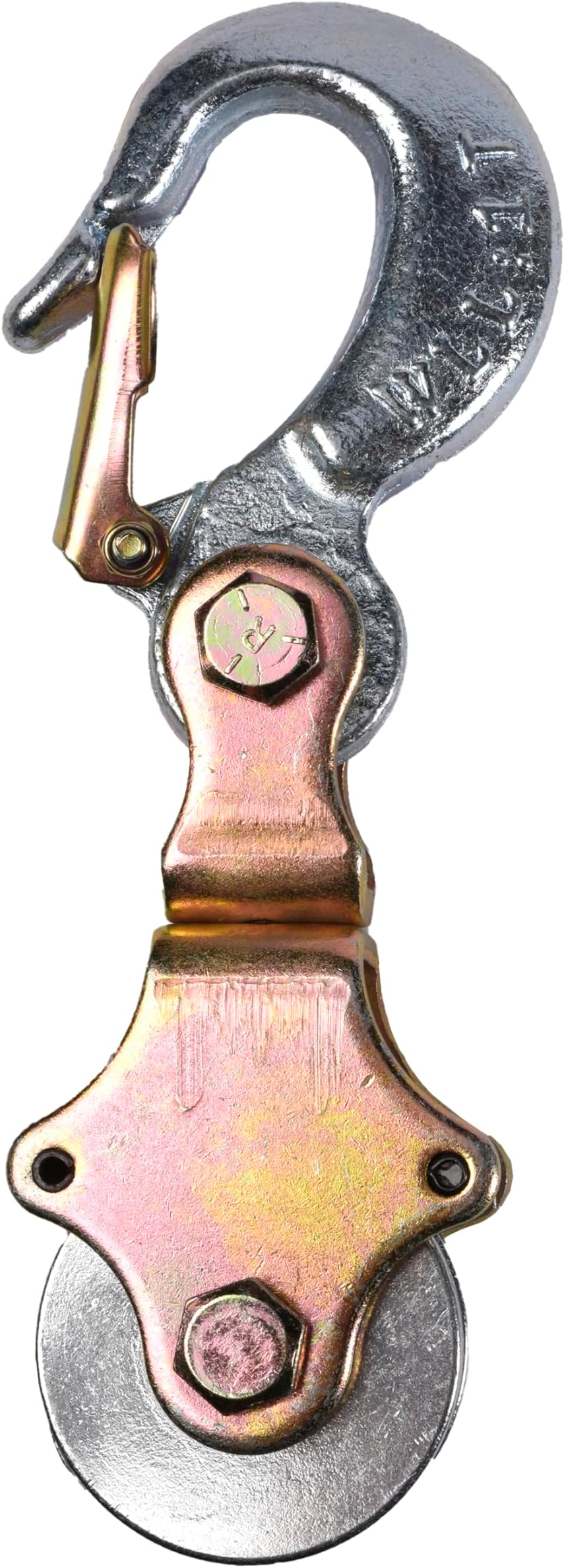 Hi-Gear Wire Rope Pulley Block 1 Ton (2,200 LBS) Working Capacity, Swivel Eye, Hoist Hook, Snatch Block Anodized, Compatible Rope Size Up to 5/16".