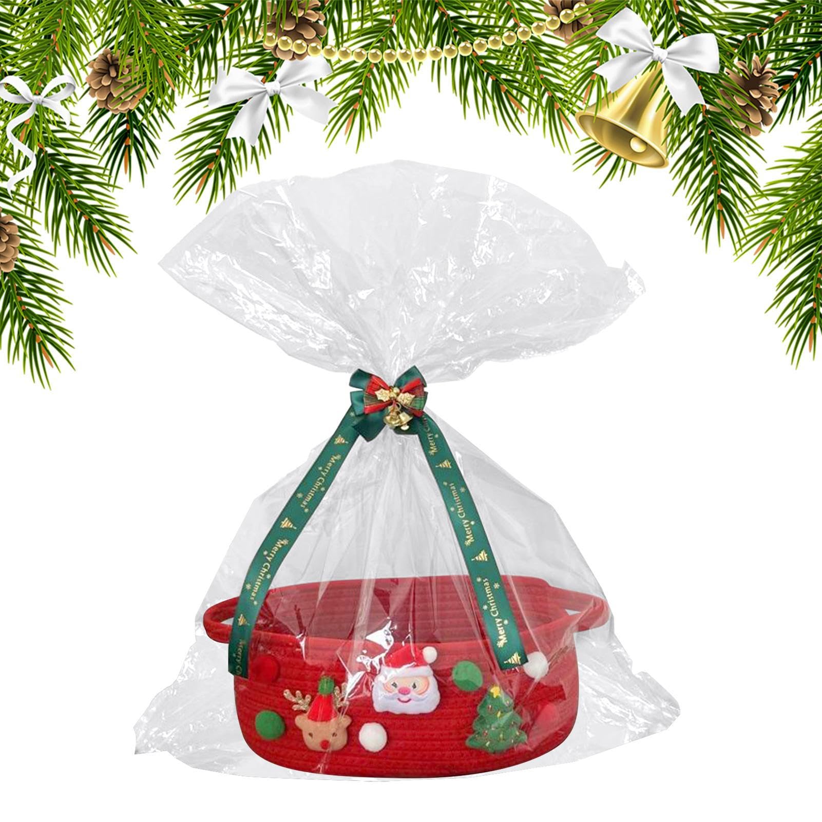 Panier de Noël cadeau décoratif femme boite garnie pour fête