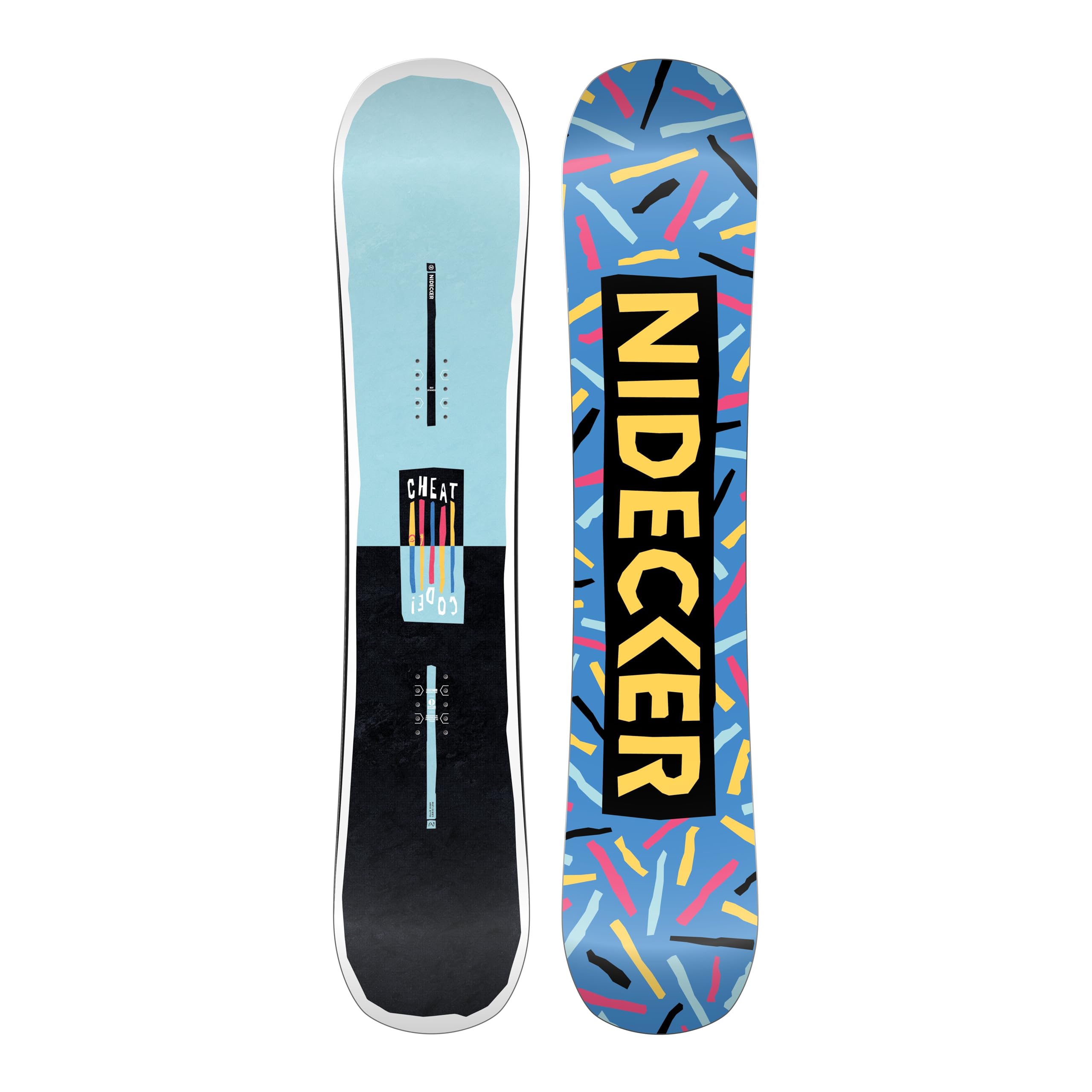 Nidecker CHEAT CODE YOUTH - Tabla de snowboard para todas las montañas con flexibilidad sensible y perfil de camber