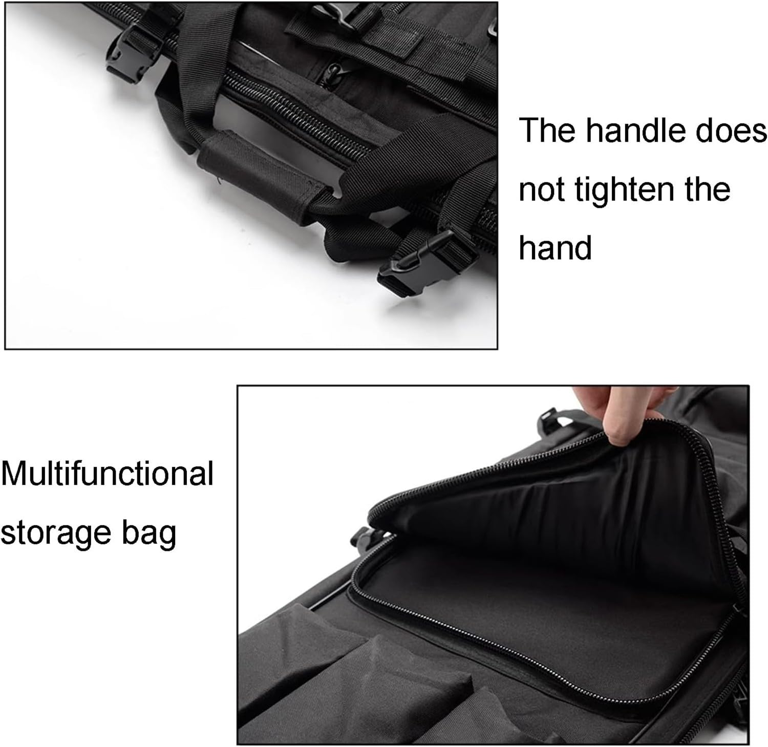Bolsa Táctica de Escopeta, Estuche de Pistola Acolchado Suave, Bolsa de Escopeta Airsoft, Bolsa para Rifles, Mochila de Almacenamiento para Pistola y Revista B,118cm