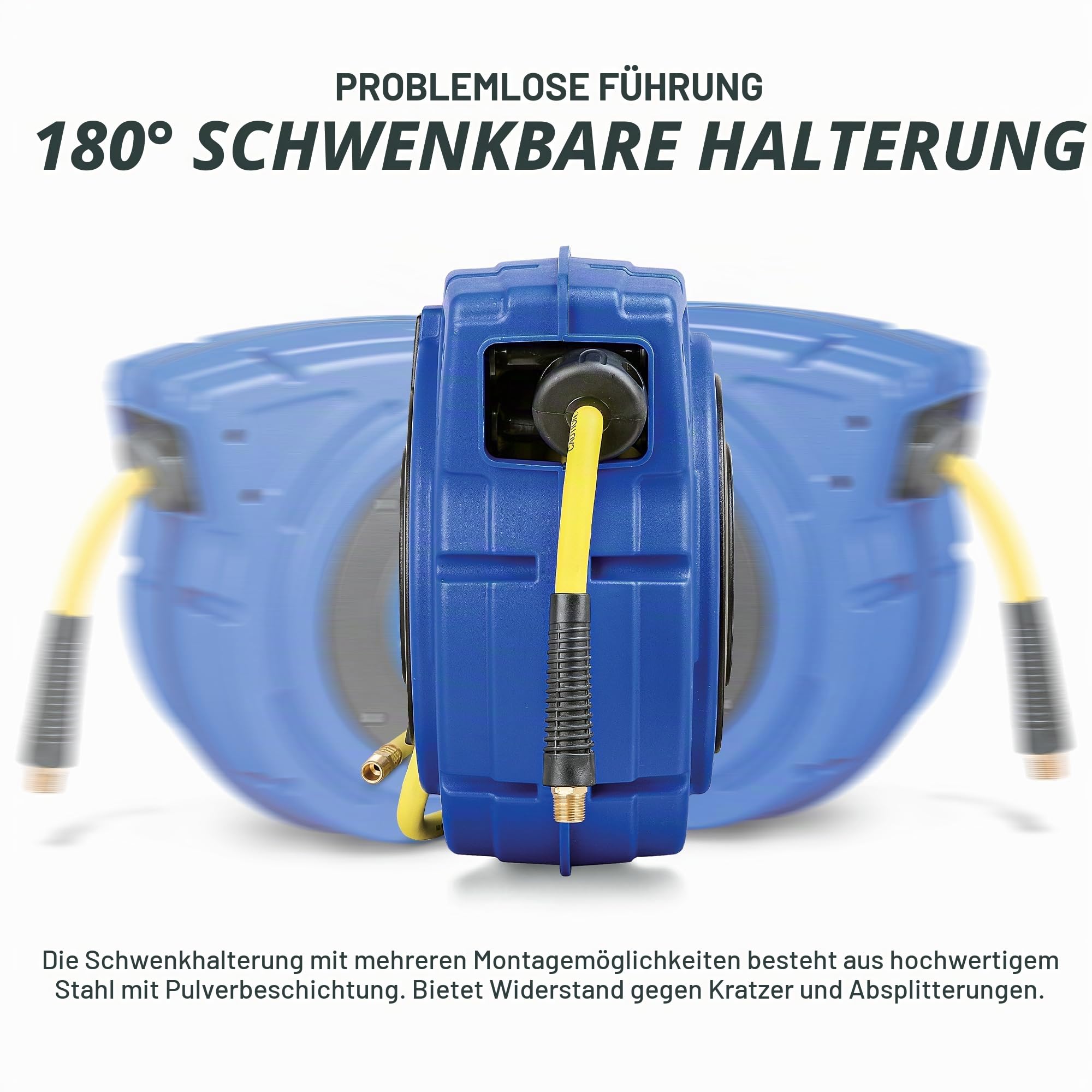 Goodyear retractable air compressor/wasserschlauchtrommel, max. 300psi (3/8 „x 65 ft) hybrid polymer-schlauch