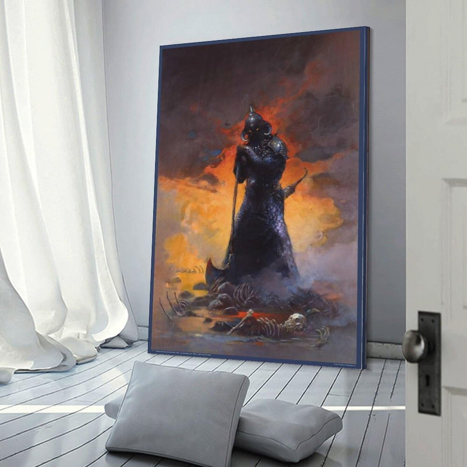 Amazon.com: Frank Frazetta Death Dealer 3 Picture Frame Canvas