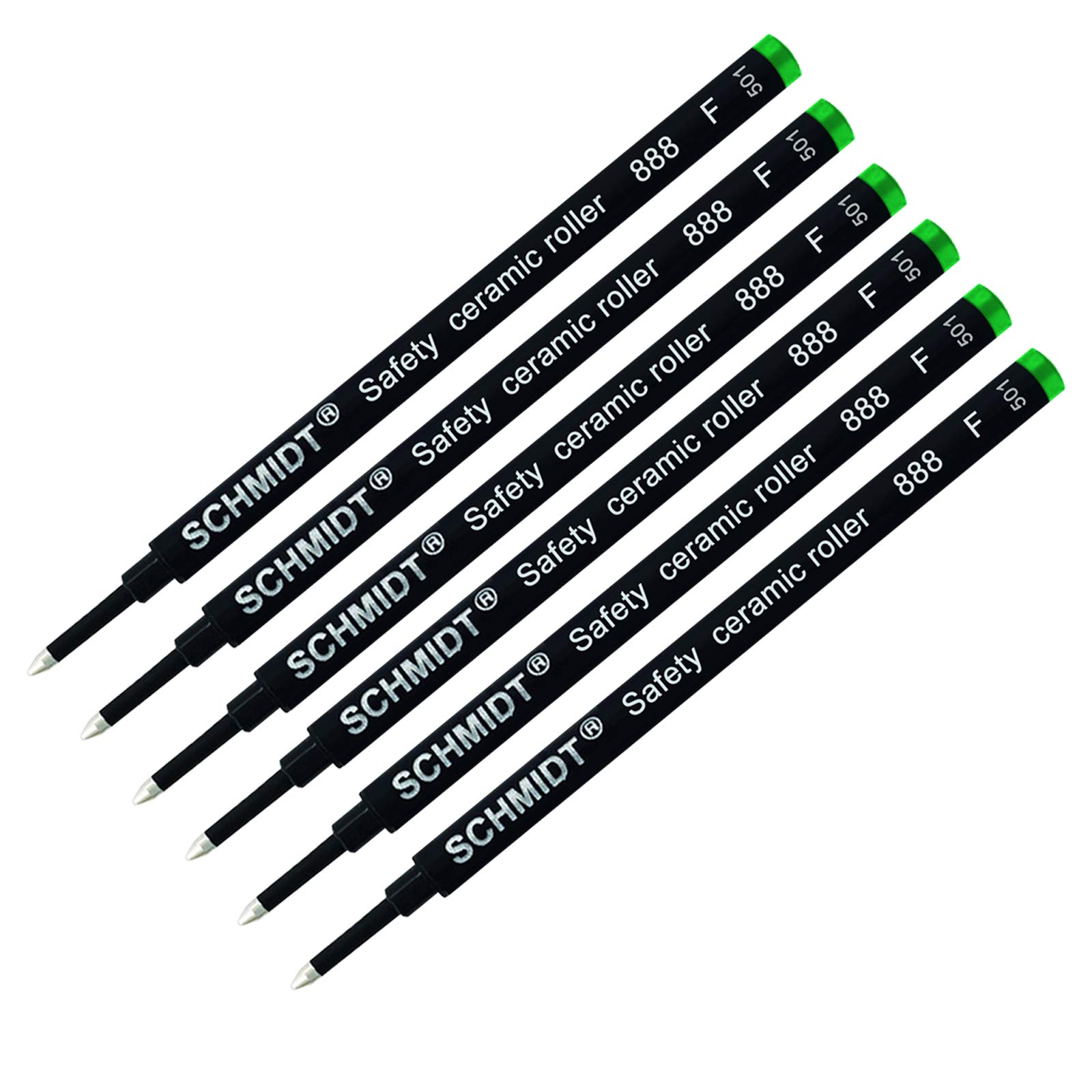 SCHMIDT Artist Unknown 6 Pack - 888 Green Fine Rollerball Refill